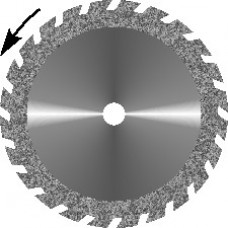 Диск алмазный зуботехнический Пила (F)