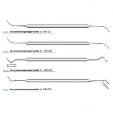 Комплект инструментов для работы с металлокерамикой и воском (инструменты моделировочные № 15 ÷ № 22)